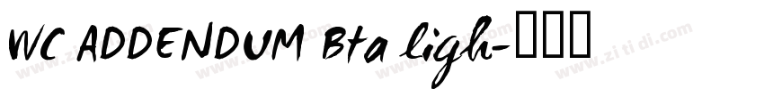 WC ADDENDUM Bta ligh字体转换 WC ADDENDUM Bta ligh字体转换